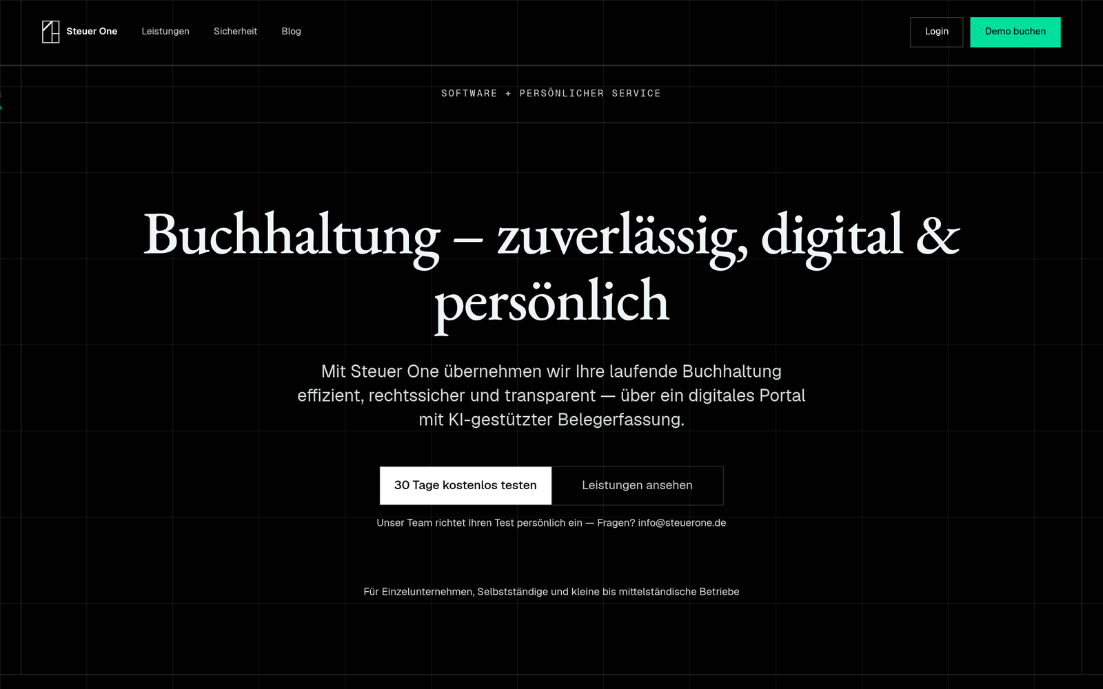 Steuer One – digitales Buchhaltungsportal